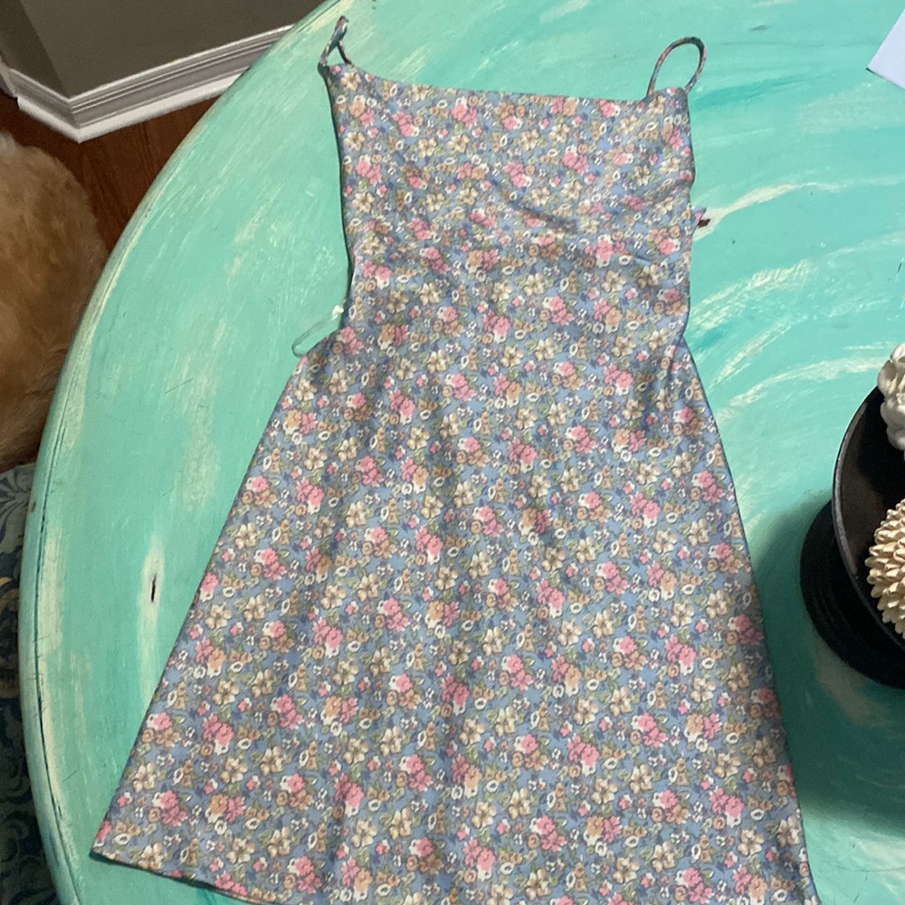 Floral pastel homecoming dress